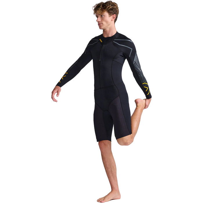 2024 2XU Mens Propel Swim Run Wetsuit MW5479c - Black / Ambition